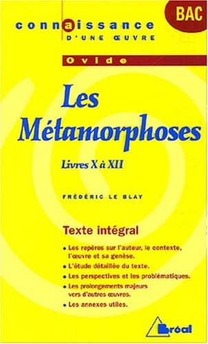 Ovide, "Les métamorphoses" : livres X à XII