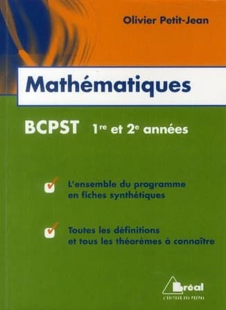 Mathématiques : BCPST 1re et 2e années