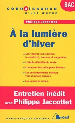 "À la lumière d'hiver", Philippe Jaccottet