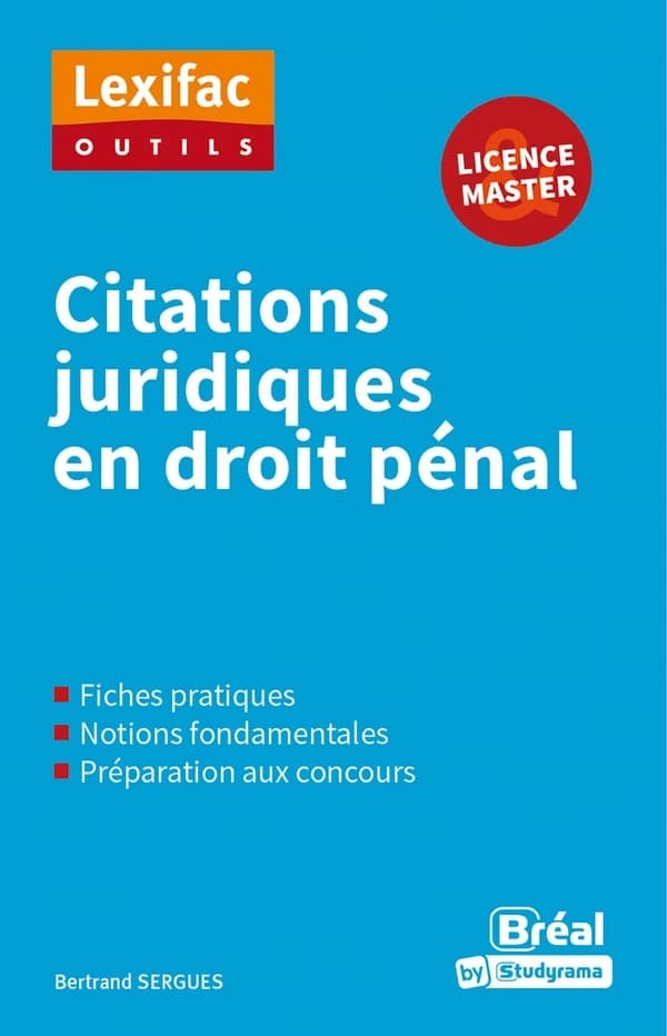 Citations juridiques en droit pénal