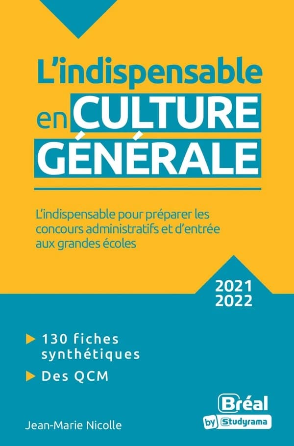 L'indispensable en culture générale : 2021-2022 : classes préparatoires, IEP, concours administratifs