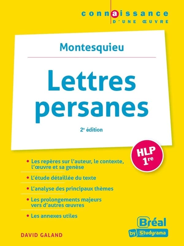Montesquieu, "Lettres persanes" (2e éd.) David Galand,...