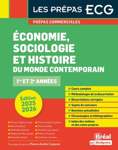 Economie, sociologie et histoire du monde contemporain Edition 2025-2026