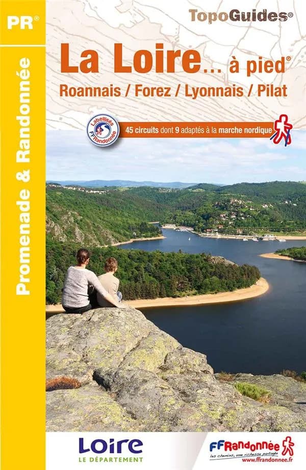 La Loire à pied : 45 promenades & randonnées (6e édition) FFRandonnée ; [cartographie Institut national de l'information géographique et forestière]