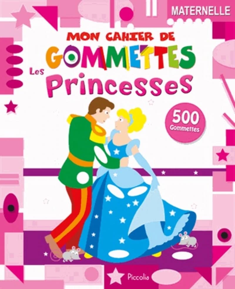 Princesses - 500 gommettes, maternelle