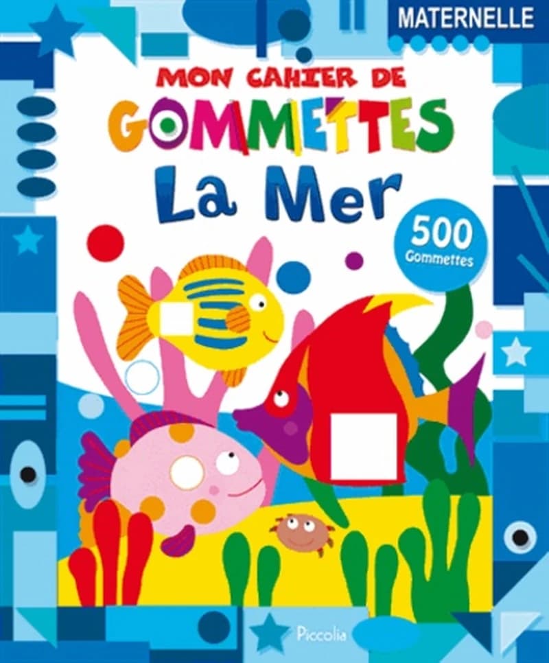 Mon cahier de gommettes La mer