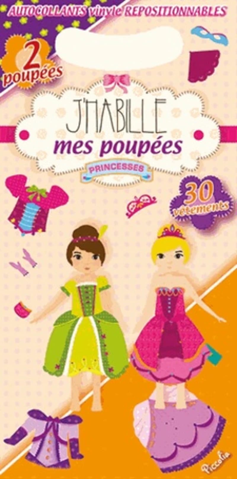 Les poupées princesses  - Avec 2 poupées et 30 vêtements