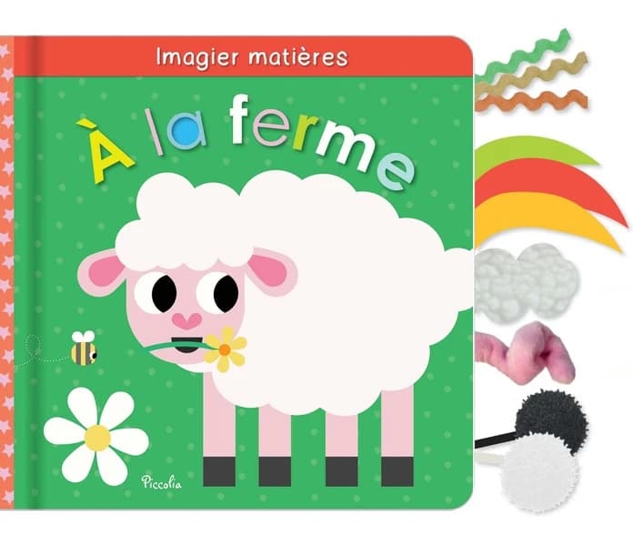À la ferme : imagier matières