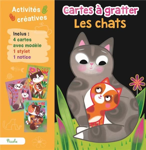 Cartes à gratter : les chats