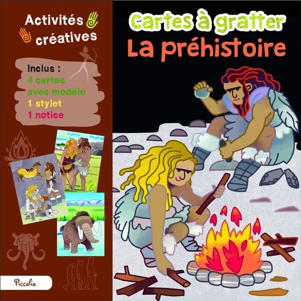 Cartes à gratter : la Préhistoire
