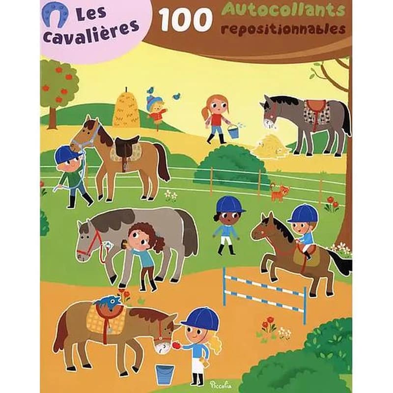 Les cavalières : 100 autocollants repositionnables
