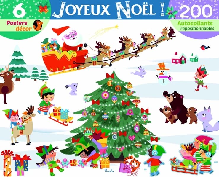 Décore avec les autocollants Noël