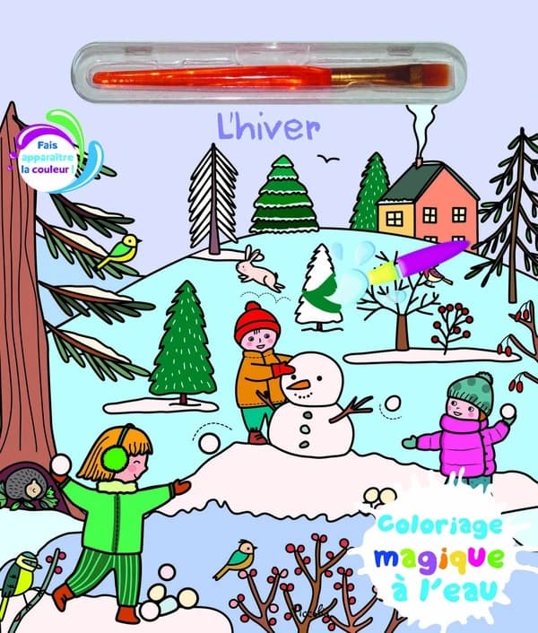 Coloriages magiques à l'eau : L'hiver
