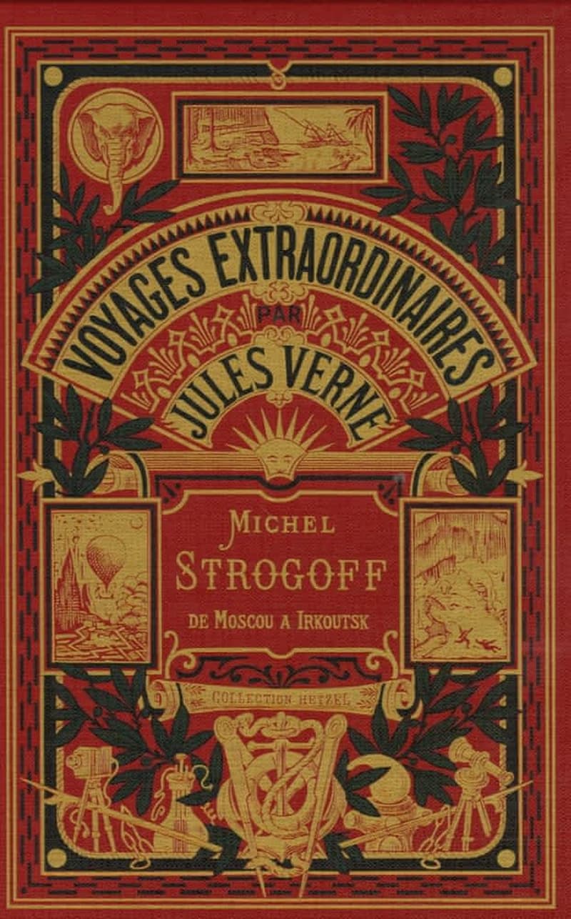 Michel Strogoff : Moscou-Irkoutsk ; suivi de Un drame au Mexique ([Reproduction en fac-similé]) par Jules Verne ; dessins de J. Férat...