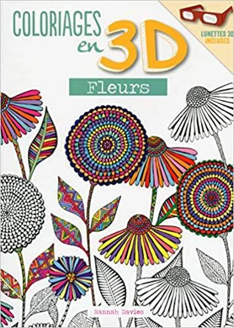 Coloriages en 3D - Fleurs