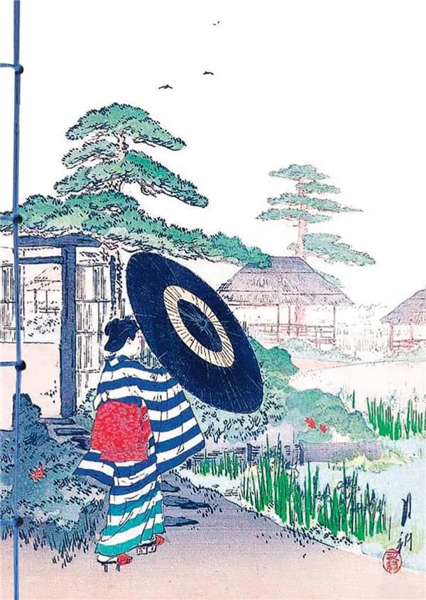 Les jardins dans l'estampe japonaise