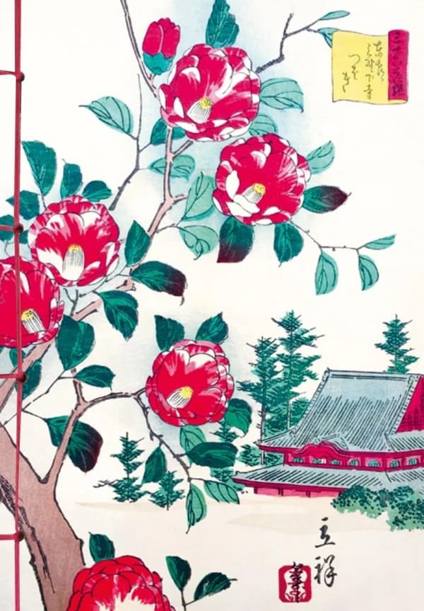 Les camélia dans l'estampe japonaise
