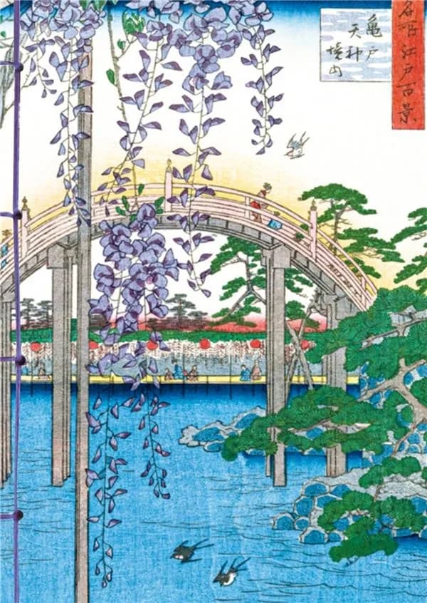 Glycine dans l'estampe japonaise
