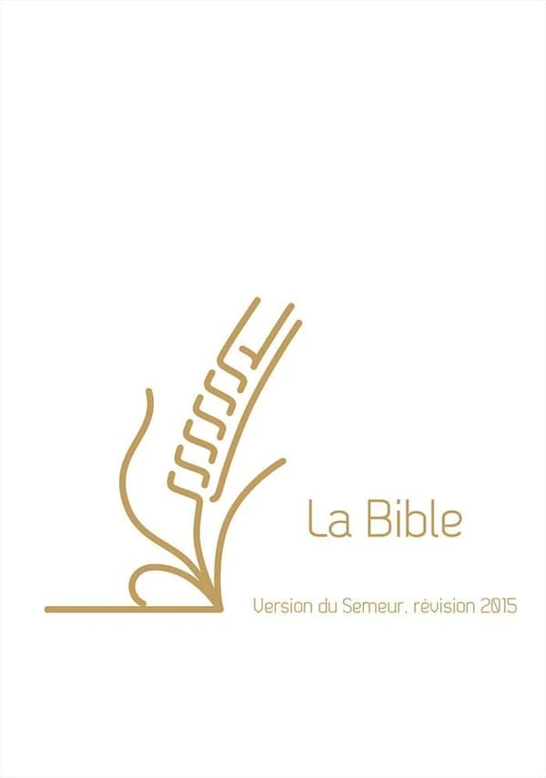 Bible semeur couverture souple lin blanc tranche DOR2E