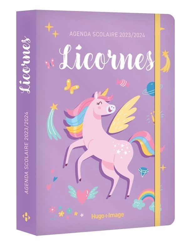 Agenda scolaire : licornes (édition 2023
