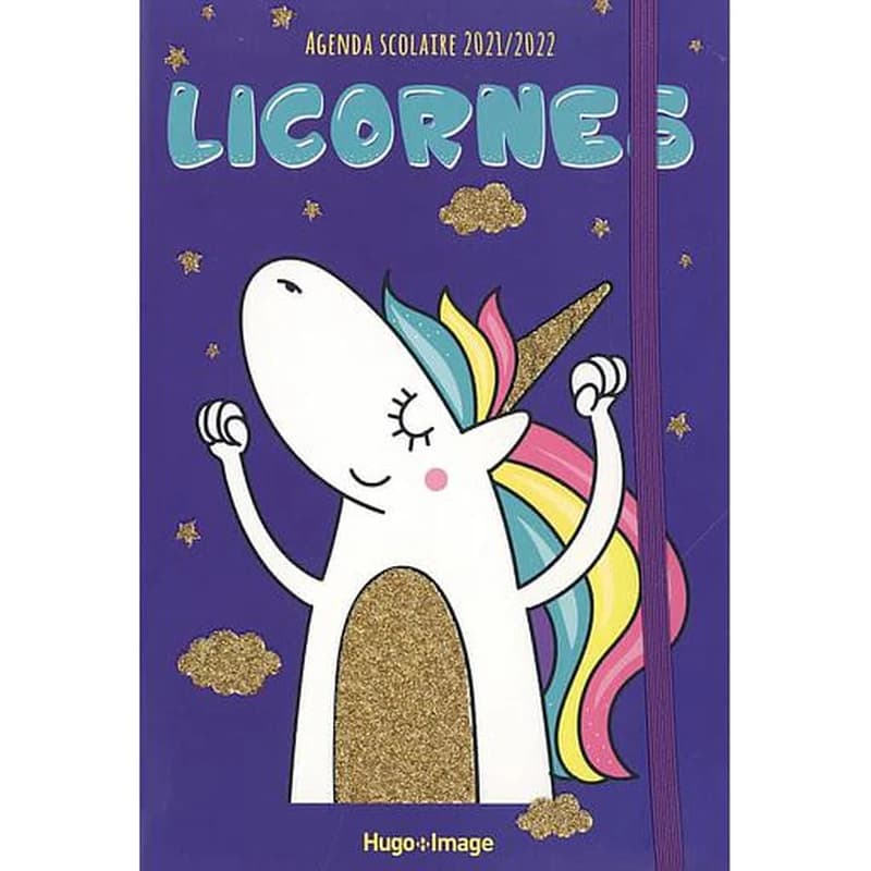 Agenda scolaire licornes