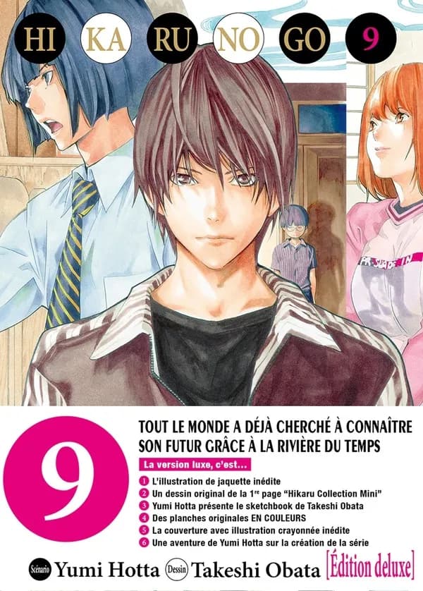 Hikaru no go. 9 (Éd. de luxe) scénario, Yumi Hotta ; dessin, Takeshi Obata