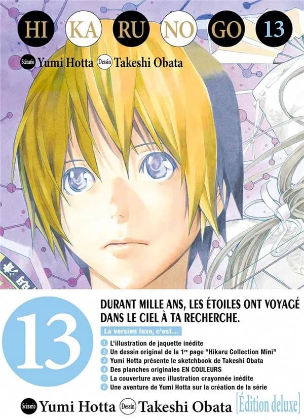 Hikaru no go. 13 (Éd. de luxe) scénario, Yumi Hotta ; dessin, Takeshi Obata