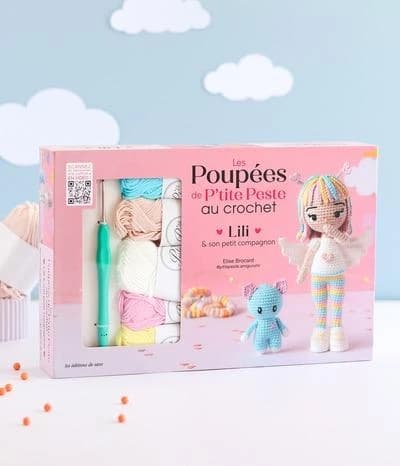 Les Poupées de P'tite Peste au crochet : Lili et son petit compagnon