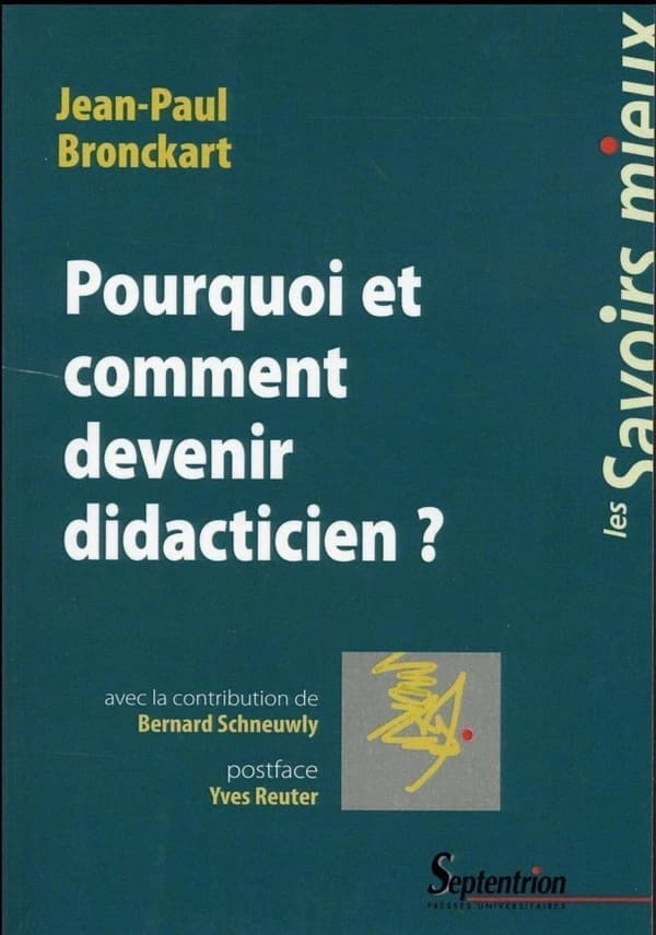 Pourquoi et comment devenir didacticien?