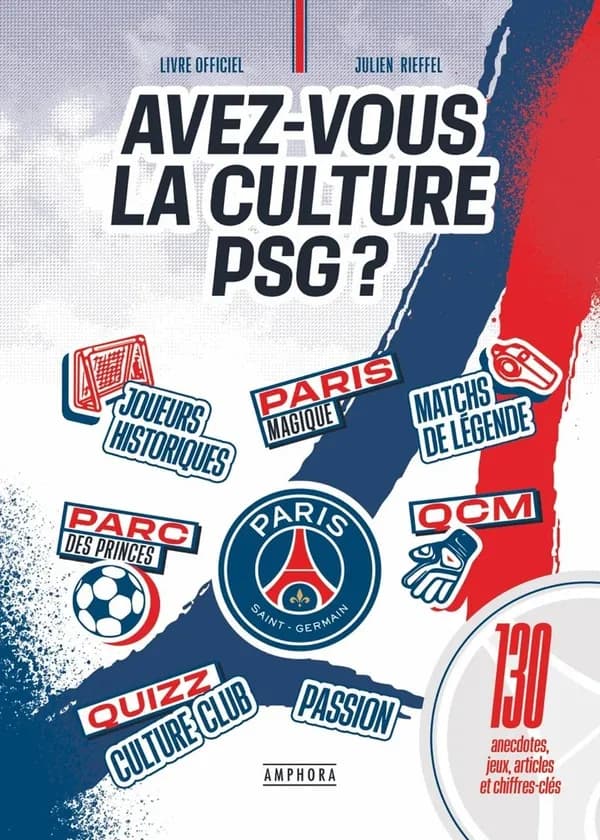 Avez-vous la culture PSG ? : livre officiel : 130 anecdotes, jeux, articles et chiffres clés...