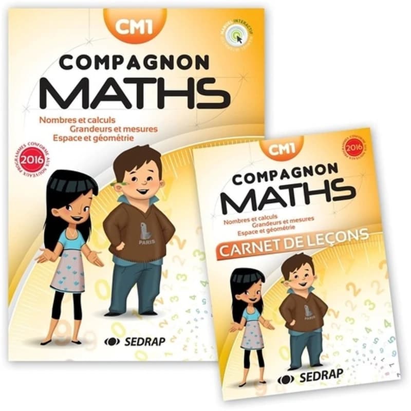Compagnon maths : CM1 ; manuel (édition 2016)
