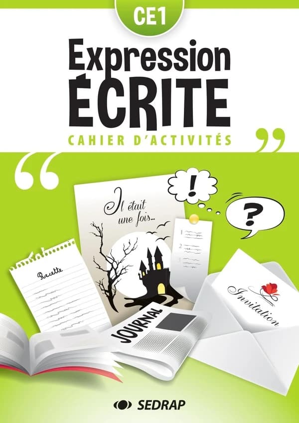Cahier d'expression écrite ; CE1 ; cahier d'activités