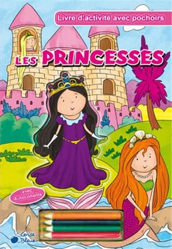 Les princesses : Livre d'activités avec pochoirs : [Album à colorier]