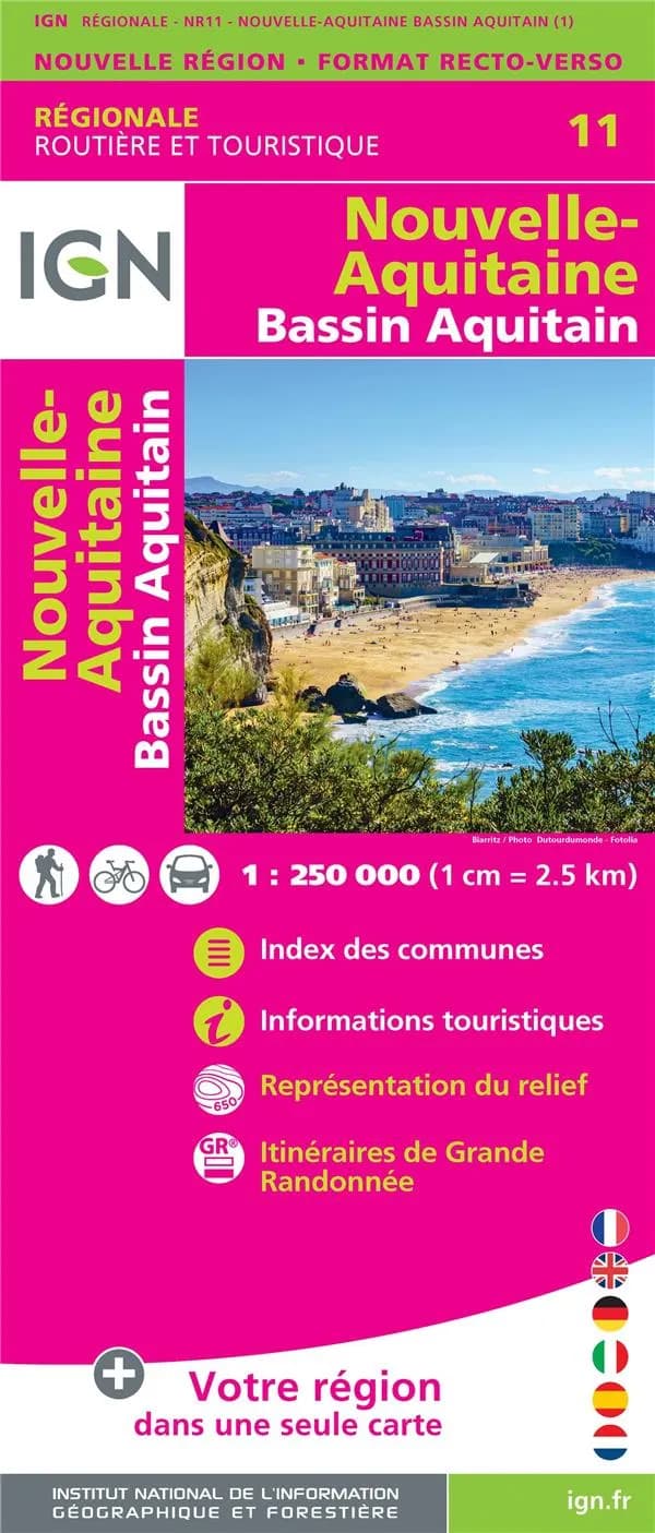 Nouvelle-Aquitaine : Bassin Aquitain (Éd. 1) Institut national de l'information géographique et forestière