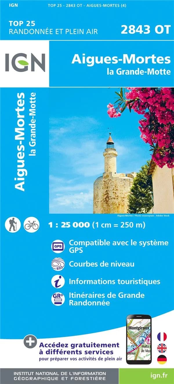 Aigues-Mortes : la Grande-Motte (Éd. 4) Institut national de l'information géographique et forestière ; [avec la collaboration de la Fédération française de la randonnée pédestre]