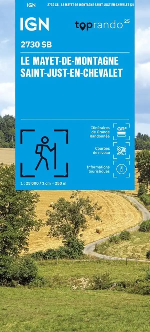 Le Mayet-de-Montagne : Saint-Just-en-Chevalet (Éd. 2) réalisé et édité par l'Institut national de l'information géographique et forestière ; [avec la collaboration de la Fédération française de la randonnée pédestre]