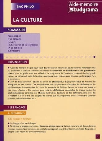 La culture