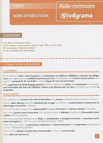 Droit : Voies d'exécution