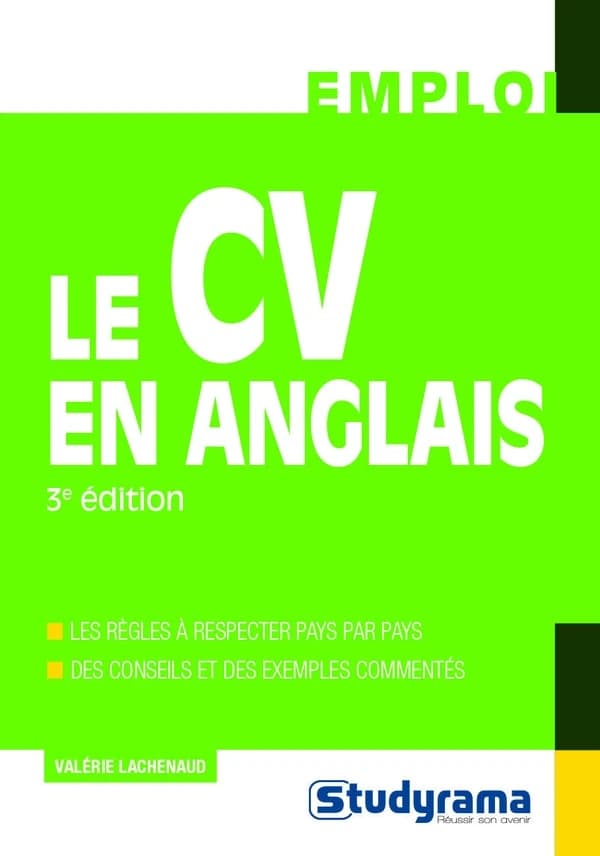 Le CV en anglais (3e éd.) Valérie Lachenaud, Miren Lartigue, Amine Yala