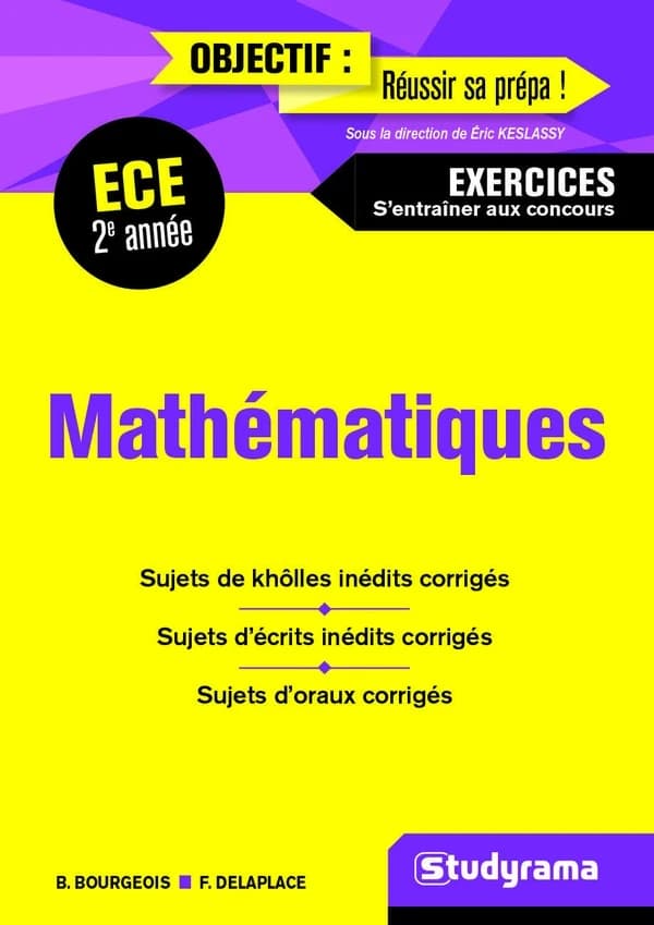 Mathématiques ECE, deuxième année