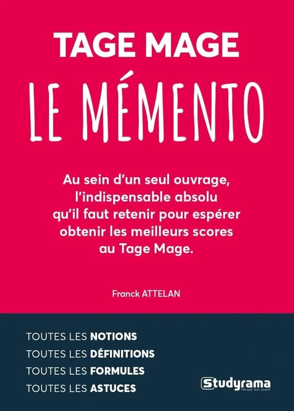 TAGE MAGE : le mémento