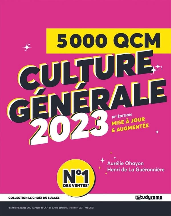 5000 QCM de culture générale : préparez vos examens et concours, évaluez votre culture générale (10e éd. 2023) Aurélie Ohayon et Henri de La Guéronnière