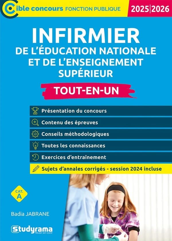Infirmier(e) de l'Éducation nationale et de l'enseignement supérieur (Nouvelle éd., 2025-2026) Badia Jabrane ; ouvrage dirigé par Laurence Brunel