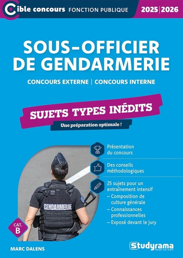 Sous-officier de gendarmerie : Concours externe et interne