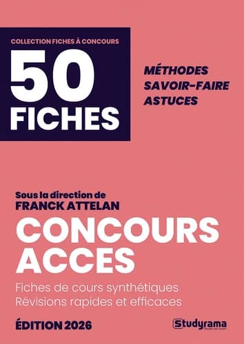 Concours ACCES en 50 fiches