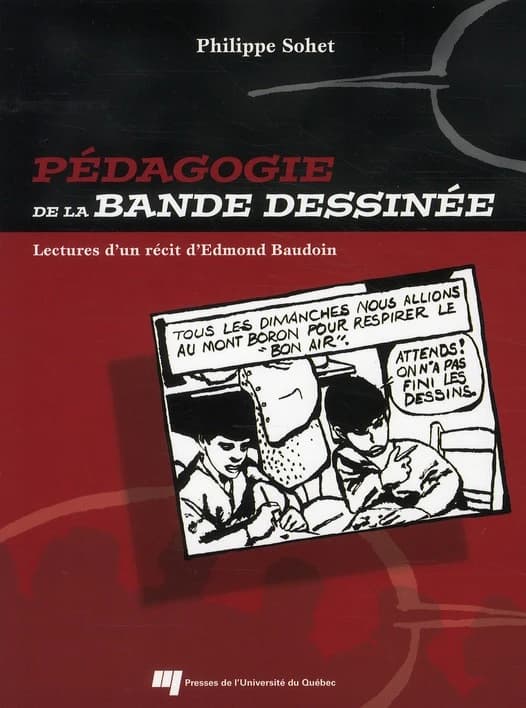 Pédagogie de la bande dessinée : lectures d'un récit d'Edmond Baudoin
