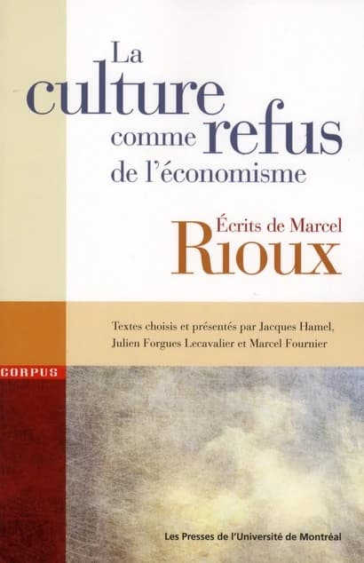 La culture comme refus de l'économisme