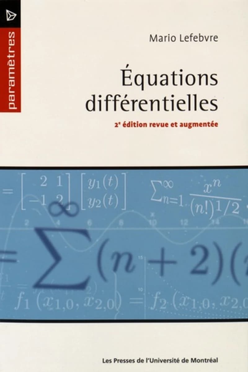 EQUATIONS DIFFÉRENTIELLES