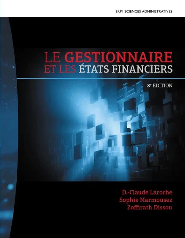 Le gestionnaire et les etats financiers 8e ed