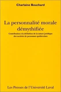 Personnalite morale demythifiee